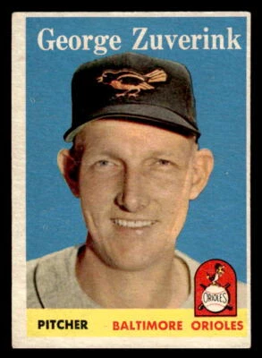 1958 Topps #6 George Zuverink VGEX - Image 1 of 2