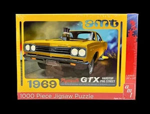 AMT 1969 Plymouth GTX Hardtop 1000 Piece Jigsaw Puzzle AWAC009/12 Factory Sealed - Picture 1 of 7