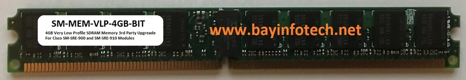 SM-MEM-VLP-4GB 4GB VLP Memory 3rd Party For Cisco SM-SRE-900 SM-SRE-910 Modules - Image 1 of 1