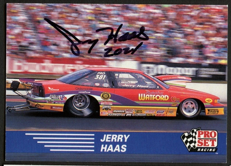 Jerry Haas #94 signed autograph auto 1991 Pro Set  NHRA Trading Card - Image 1 of 1
