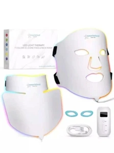 Nourished Bodynskin LED Light Therapy Face and Neck Mask Set 7 Colors, 222LED - Picture 1 of 13