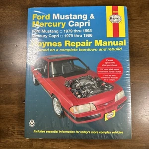 Haynes Repair Manual 36050 Ford Mustang 79-93 & Mercury Capri 79-86 Sealed - Foto 1 di 4