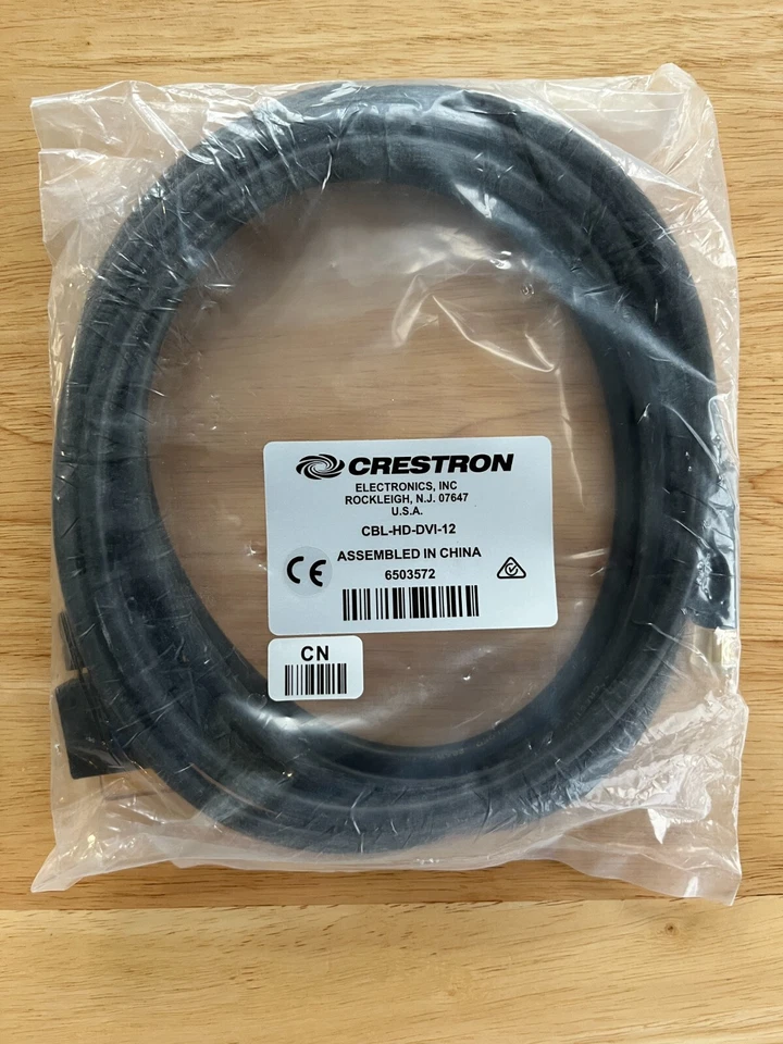 Crestron CBL-HD-DVI-12 Certified HDMI® to DVI Interface Cable, 12 ft - Image 1 of 1