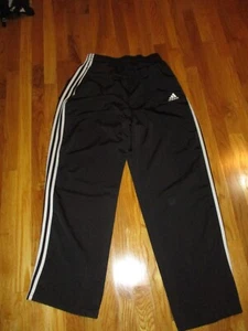 Men's Adidas Black Stripe Track Pants Size Large - Picture 1 of 5