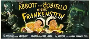 BUD ABBOTT LOU COSTELLO MEET FRANKENSTEIN Movie POSTER 14x36 Insert C Bud Abbott - Picture 1 of 1