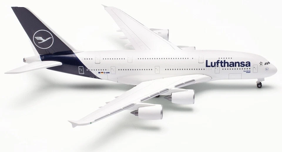 ¡Nuevo! Herpa 533072-001 Lufthansa Airbus A380, reg. D-AIMK - 1:500 diecast Foto 1 de 1