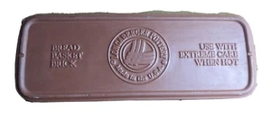 Longaberger Pottery Bread Basket Brick ~10+x4 Inches Heavy 2 lb Weight USA jan23 - Picture 1 of 8