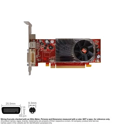 Controller Video Card DMS 59 S-Video 7-Pin PCIe ATI 102-B27602(B) 109-B27631-00 - Image 1 of 4