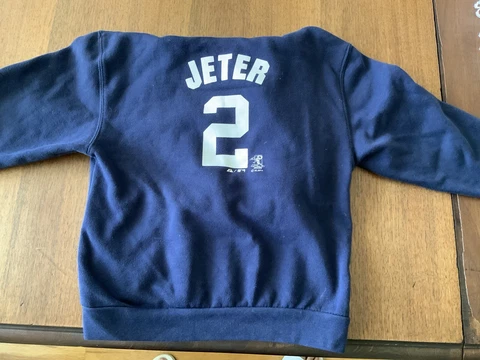 Yankees Majestic Sweatshirt DEREK JETER Child Large Cover