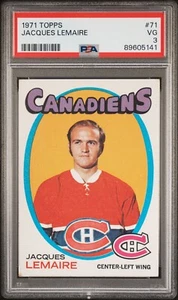 1971 TOPPS JACQUES LEMAIRE CANADIANS #71 PSA 3 VG - Picture 1 of 2