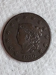 1826 Coronet Head Large Cent●VF●#1198 - Picture 1 of 4