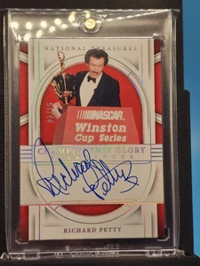 2024 Panini National Treasures Richard Petty Championship Glory Holo Auto /15 - Picture 1 of 2