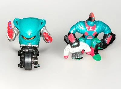 Vintage Galoob Micro Machines Z-Bots Revbots Cyclaw W/ D-fender Figure Lot RARE - Image 1 of 4