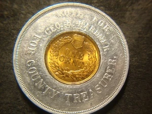 1902 Lucky Penny Stempelglanz roter Indian Head Cent Keep me and Prosper #3 - Bild 1 von 3