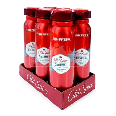 (21,94 EUR/l) 6x 150 ml Old Spice Original Deodorant Bodyspray Deospray Deo