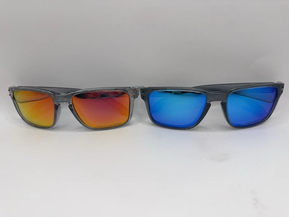 2 PARES Gafas de sol y accesorios polarizadas Oakley Holbrook totalmente nuevas naranja azul Foto 1 de 4