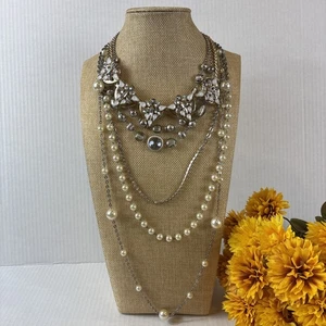 Vintage bis jetzt Mode/Modeschmuck Halskette drei Konvolut - Bild 1 von 5