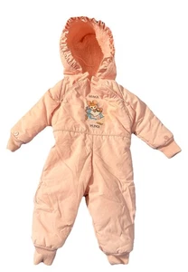 Tuta da neve vintage Quiltex Beatrix Potter Hunca Munca bambina taglia 9-12M - Foto 1 di 5