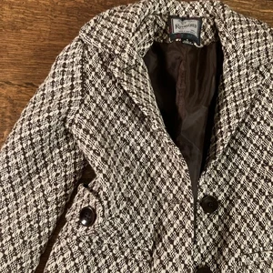 Rothschild girls coat Vintage Brown/cream Size 6 Wool Superfly! - Picture 1 of 19