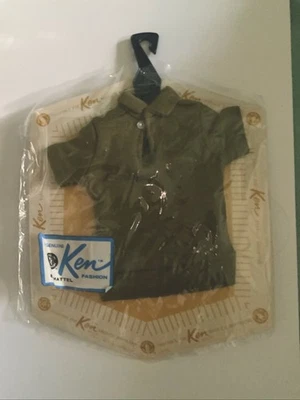 Camisa polo vintage 1961 Ken Fashion Pak verde Barbie ropa ropa sin usar, en caja original Foto 1 de 4