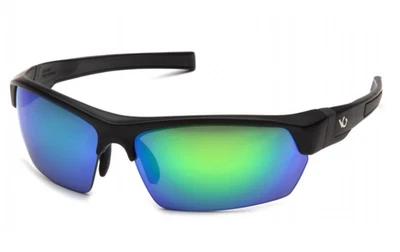 Lente polarizada espejo verde Pyramex Venture Gear Tensaw VGSB331 con marco negro, Foto 1 de 4