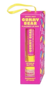 New In Box Trader Joe's Gummy Bear Flavored Lip Balm & Mask Duo - Picture 1 of 4