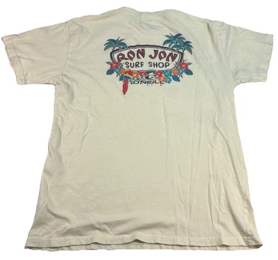 Camisa O’Neill Ron Jon Surf Shop Tropical Loro Cuello Redondo Doble Cara Camiseta M Foto 1 de 4