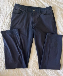Lululemon Men’s Navy Blue Commission Pant Classic 32x32 Warpstreme Casual Dark - Picture 1 of 11