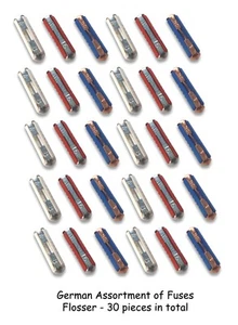 VW PORSCHE GERMAN FLOSSER TORPEDO 30 FUSES BUG BUS GHIA TYPE 1 3 SUPER BEETLE - Picture 1 of 6