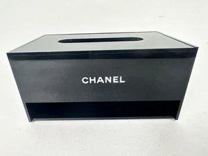 Chanel Counter Acrylic Black Rectangle Tissue Towel Holder - Picture 1 of 10