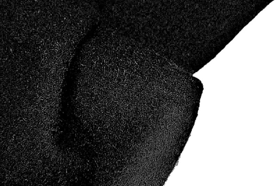 BLACK BOILED WOOL BLEND RUSTIC FELTED PILE KNIT MEDIUM WEIGHT MADE IN ITALY A16 - Image 1 of 4