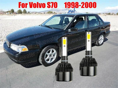 Комплект светодиодных фар ближнего света для Volvo S70 1998-2000 H7 6000K белые лампы CREE - Изображение 1 из 4