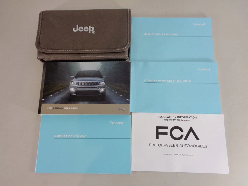 Manuale Dell'Utente / Manuale + Portafoglio Jeep Compass Stampato 2018 - Immagine 1 di 1