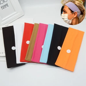 Diadema de uso diadema deportiva con botones banda para el cabello yoga para máscaras gimnasio - Imagen 1 de 18
