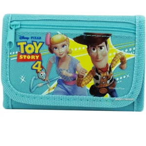 Disney Toys Story Authentic Licensed Canvas Trifold Blue Wallet for Children - Picture 1 of 2