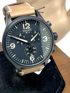 Reloj Hombre Tissot Cuarzo Suizo Cronógrafo 45mm Cuero Marrón T1166173605700 - Imagen 1 de 13
