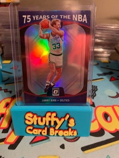 2021-22 PANINI OPTIC LARRY BIRD 75 YEARS OF THE NBA HOLO BOSTON CELTICS - Image 1 of 2