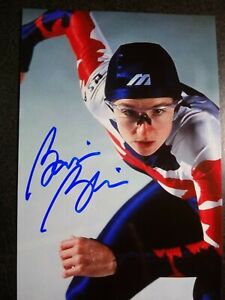 BONNIE BLAIR Hand Signed Autograph 4X6 Photo -  5 TIME GOLD MEDAL SPEED SKATER