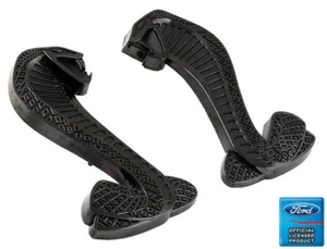 2007-2014 MUSTANG COBRA SNAKE FENDER EMBLEMS-BLACK WITH SATIN BLACK-4.25" TALL - Picture 1 of 5