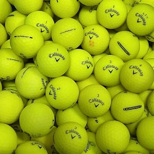 24 pelotas de golf usadas súper calientes/súper rápidas amarillas mate Callaway Mix - grado 3A AAA - Imagen 1 de 3