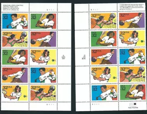 Scott #2961/5.. 32 Cent...Sports...Plate Block of 10 - Picture 1 of 1