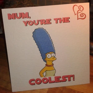 Handmade Marge Simpson Mother's Day Card SENT TRACKED - Picture 1 of 4