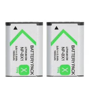 (2-Pack) NP-BX1 Battery For Sony NP-BX1/M8 ZV-1M2 ZV-1F ZV-1 DSC-RX1RM2 DSC-RX1R - Picture 1 of 6