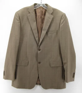 Saks Fifth Avenue Sport Coat Men 42 Brown Ermenegildo Zegna Blazer Slim Blazer - Picture 1 of 14