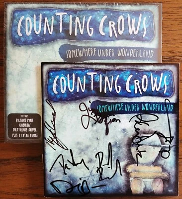 COUNTING CROWS Somewhere Under Wonderland SIGNED Digipak CD *New* 2 Bonus Tracks - Image 1 of 4