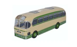 OXFORD DIECAST - Autobus AEC Weymann fanfara GREENSLADES Beige e verde - 1/76... - Foto 1 di 1