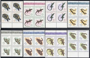 Romania 1965REPTILES TURTLE SNAKE SALAMANDER ANIAMLS MNH,OG blocks4 - Picture 1 of 2