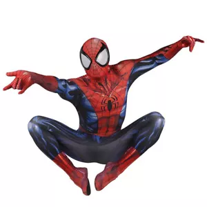 Ultimate Spider-Man Overall Spiderman Cosplay Kostüm Anzug Requisite Erwachsene Halloween - Bild 1 von 6