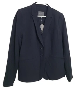 The Limited Navy Women’s Blazer 2 button 2 fake pocket front Size 8 NWT - Picture 1 of 9