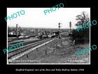 Old Postcard Size Photo Sheffield England Dore & Totley Railway Station C1940
